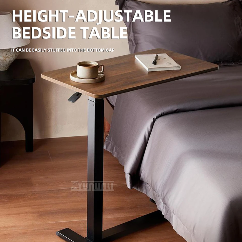 Hydraulic lifting bedside table computer desk Home office desk Movable table