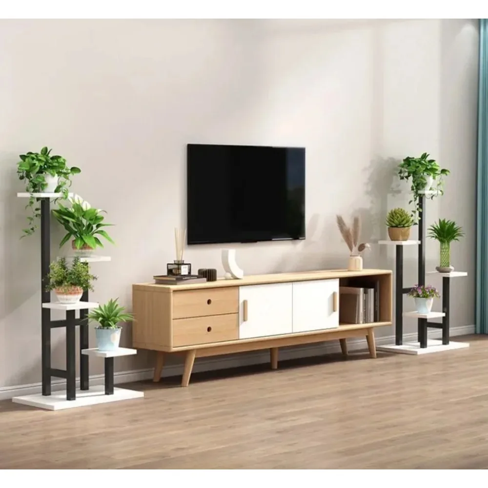 

Flower rack living room floor standing indoor household balcony storage rack multi-layer iron plant placement flower pot rack