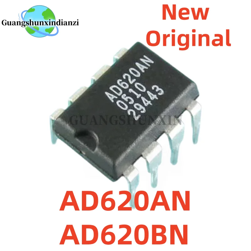 5Uds Brand New Original AD620ANZ AD620AN AD620A AD620BNZ AD620BN AD620 DIP-8 In Stock