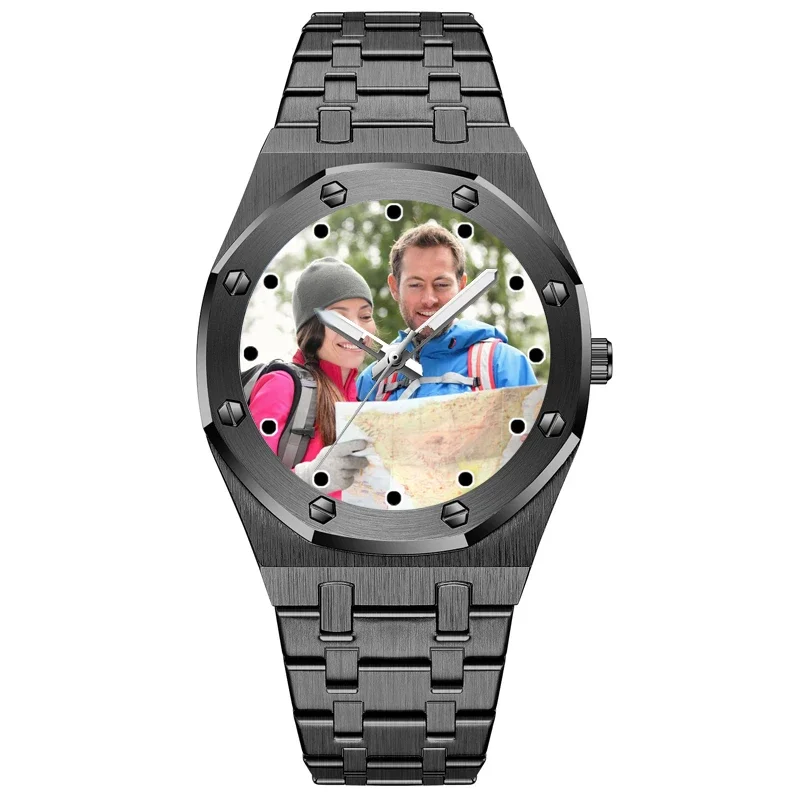 ساعة ميكانيكية مخصصة للصور للرجال طباعة صورة شعار على الطلب ساعة اليد 2022 رواج الصالة الرياضية الإبداعية لتقوم بها بنفسك ساعة أوتوماتيكية #1