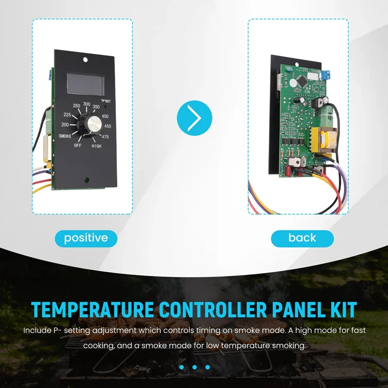 Imagem -05 - Placa de Controle do Termostato Digital para Grelhadores de Pellets de Madeira Pit Boss Compatível com Pb700 340 440 820