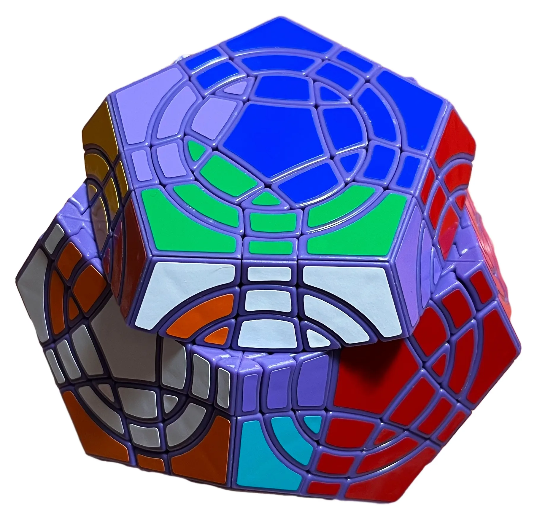 AJ Double Crazy Megaminx Magic Cube Speed Puzzle Games Fidget Toys Gifts AJ Megaminx Cube