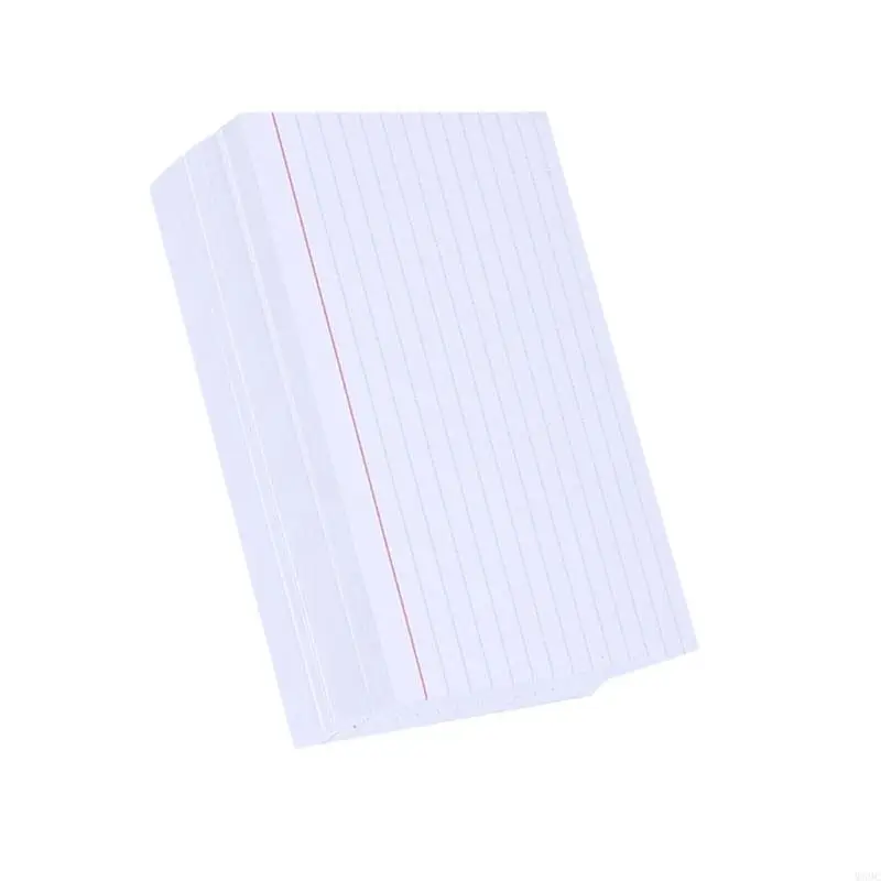 W89C 300 Blätter ausgekleidete Karteikarten zum Studium von Notizen Vokabularkarten für die Büroschule