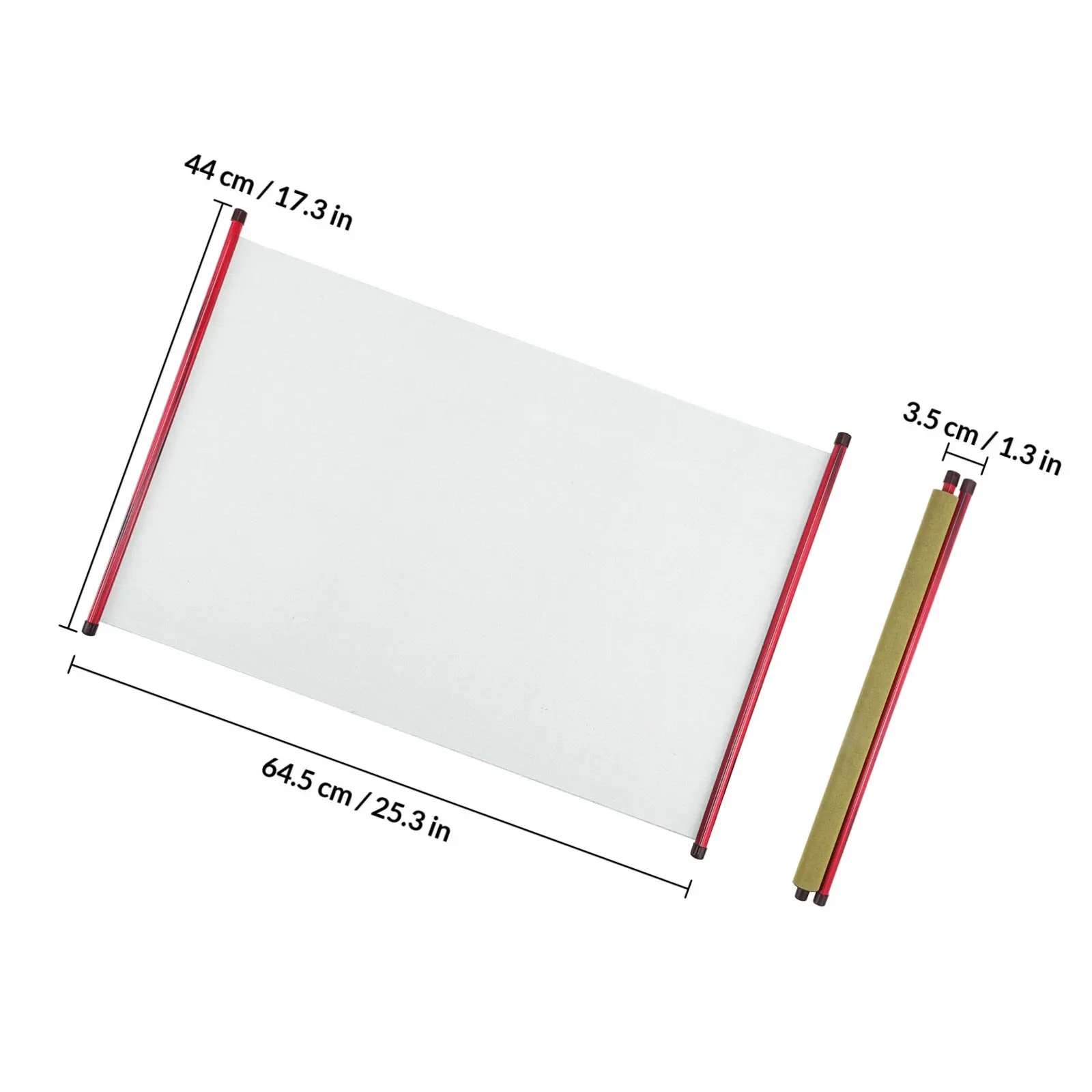 Water Writing Cloth Blank Scroll Paper Hanging Wall Scroll for Chinese Calligraphy Art Practice Reusable Portable Teaching Aid