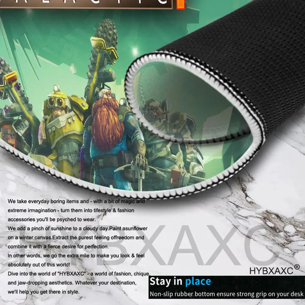 Tappetino per mouse galattico da gioco Deep Rock Tappeto per mouse con tastiera in gomma grande 400x900mm Tappetino per mouse antiscivolo per giocatori Tappetino per mouse per ufficio portatile