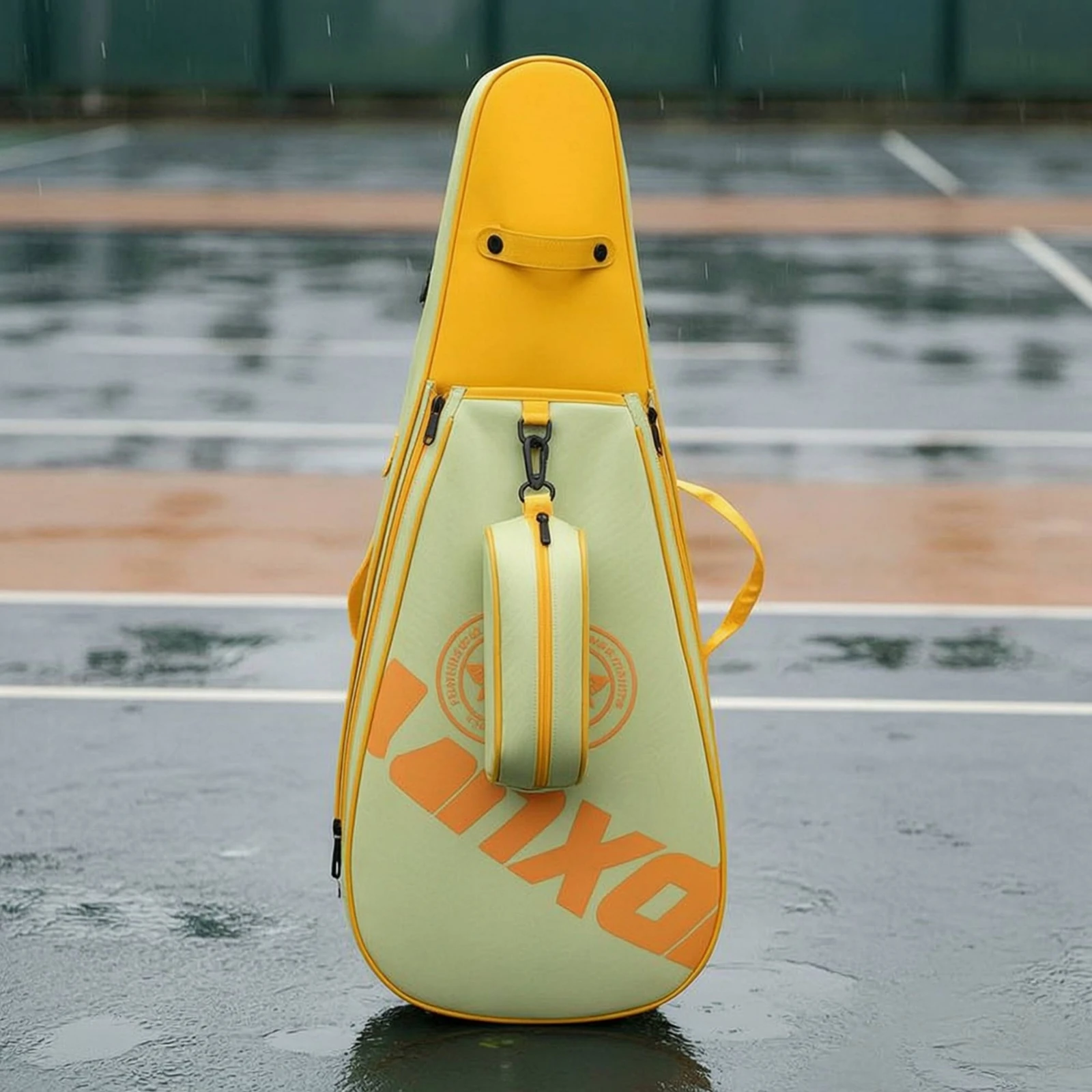 Tennis Racket Bag Adjustable Tennis Backpack with Pouch Badminton Racket Bag Easy to Carry Sturdy for Students, Training