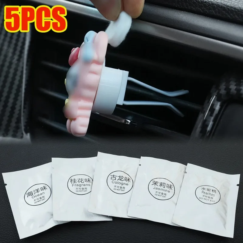 Car Air Freshener Solid Perfume Tablet Refill For Car Vent Fragrance Diffuser Replacement Aroma Cotton Pad Auto Accessories