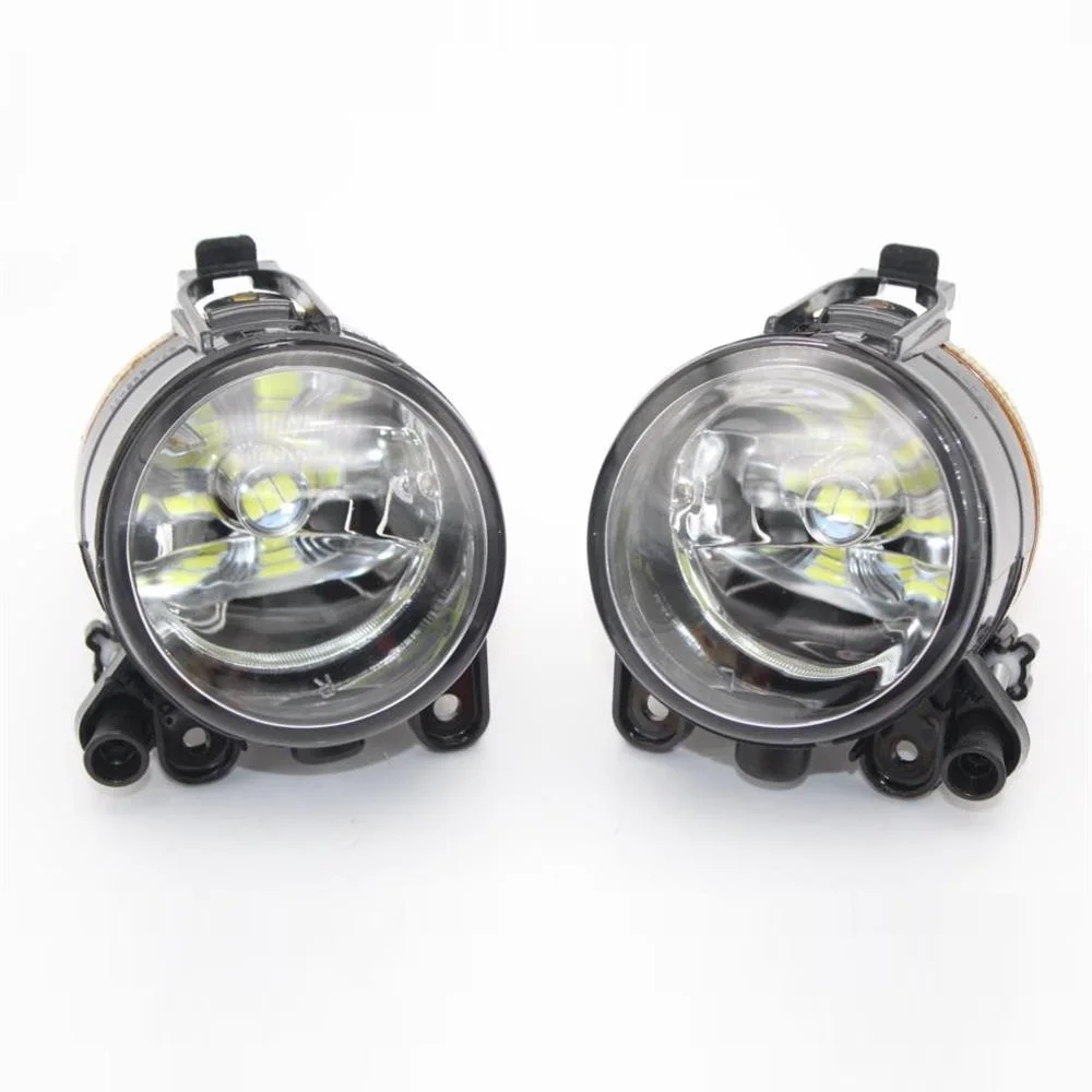 Światła samochodowe do VW Golf 5 A5 MK5 2004 2005 2006 2007 2008 2009 Przednie światła przeciwmgielne z żarówkami LED / Kratka / Przewody — zdjęcie 3