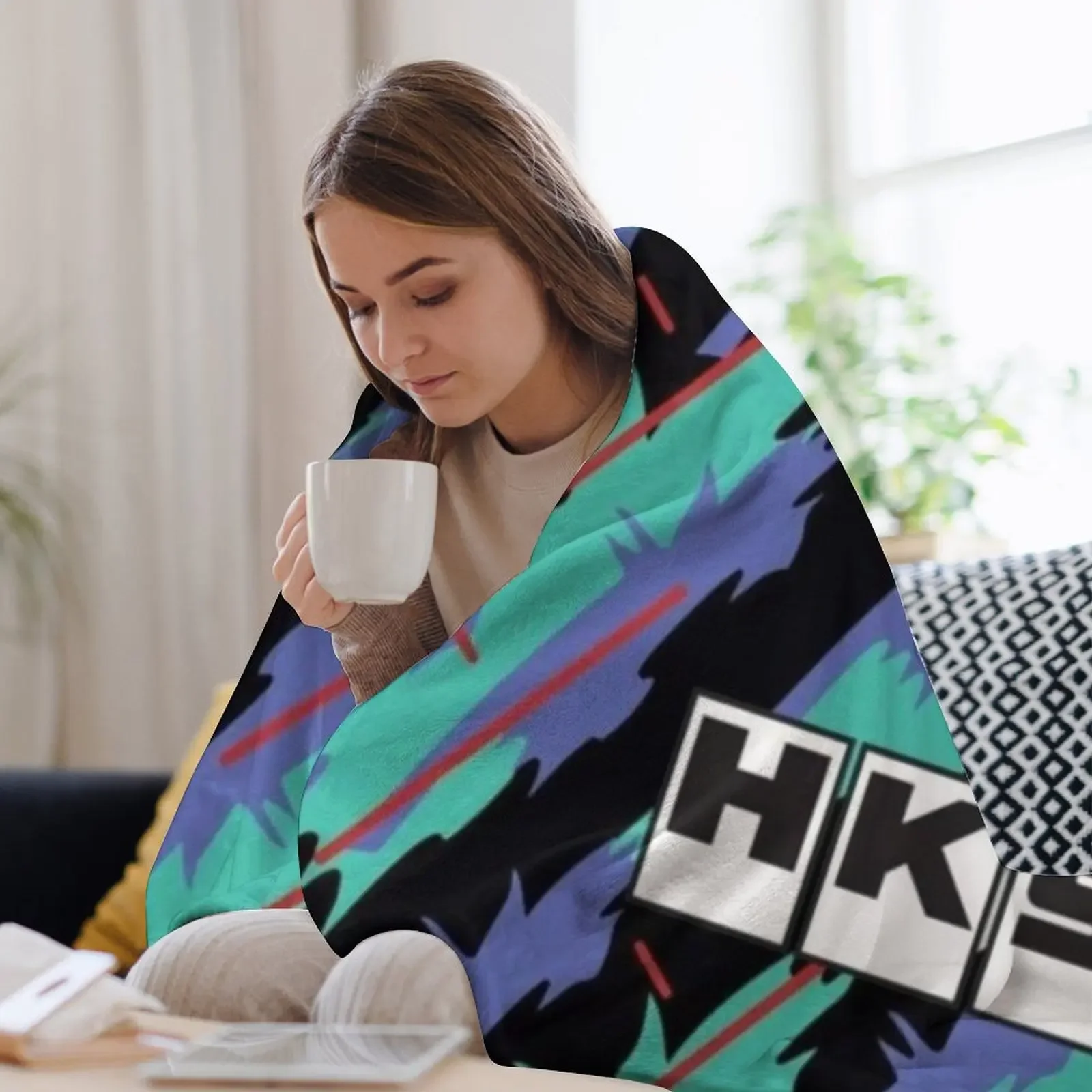 HKS Throw Blanket Modern Design Soft Blanket for Home Decor 3