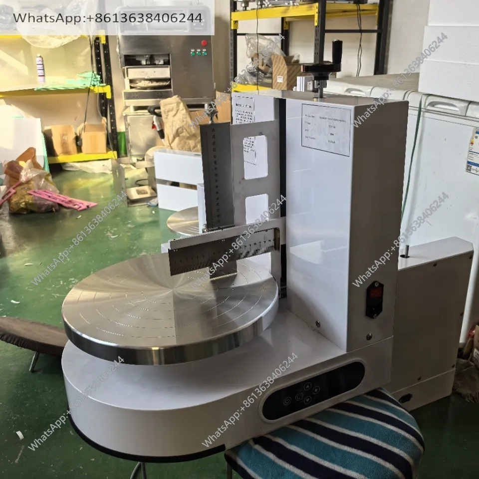 110V Birthday Cake Automatic Embryo Smearing Machine Facial Smearing Machine Baking Equipment Electric Smearing Cream Machine