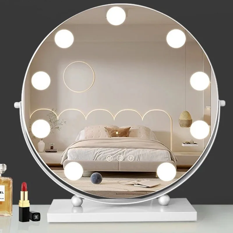 Modern Aesthetic Mirror Round Fashion Interior Save Space Vanity Minimalist Salon Mirror Decoration Spiegels Home Decoration