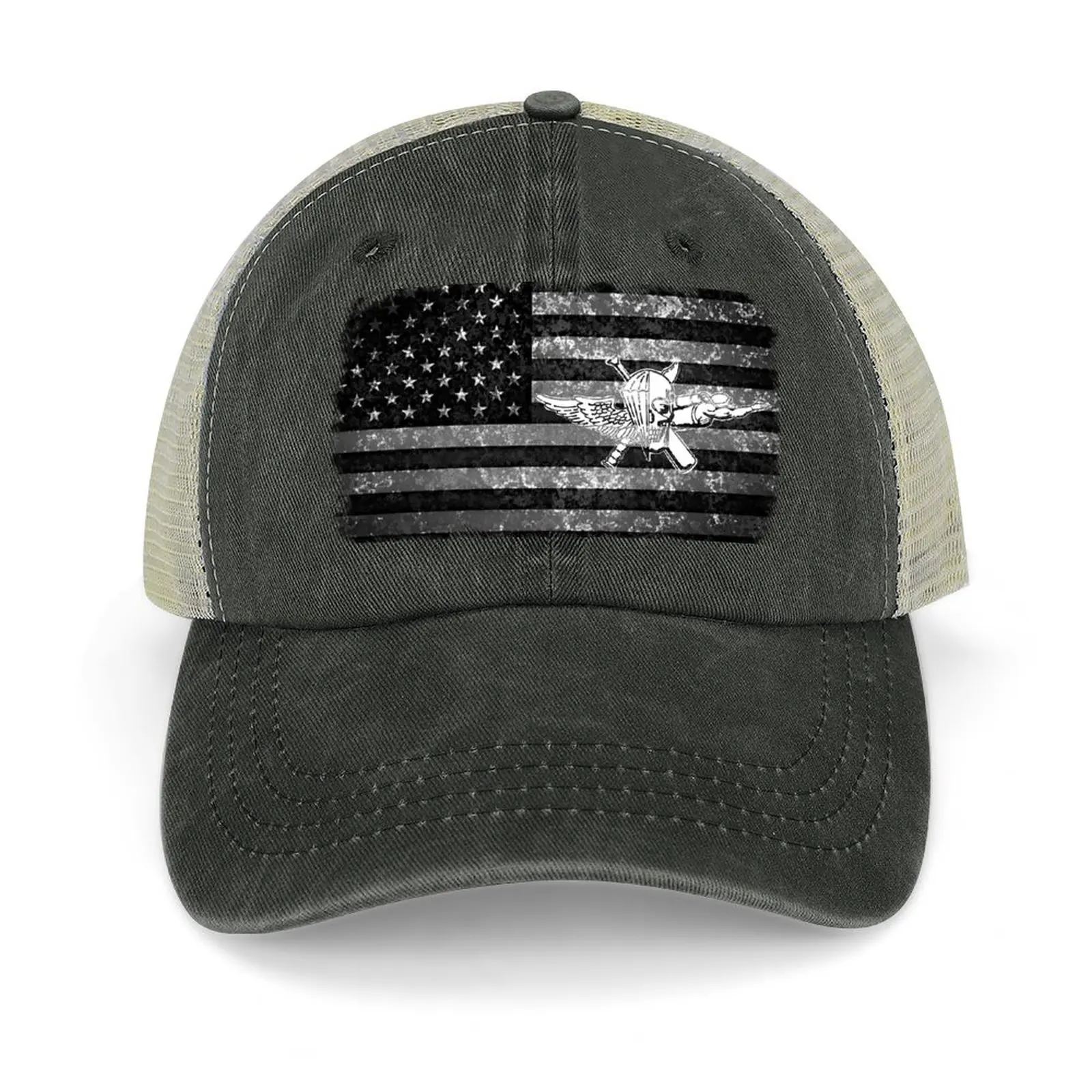 

Recon Jack on Faded American Flag Baseball Cap Thermal Visor Sports Cap Snap Back Hat Caps For Men Women's