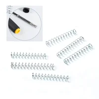10 Uds. De bolígrafo de alambre de 0,4mm de diámetro, Mini bolígrafo de resorte en miniatura, recarga de resortes de compresión pequeños de acero inoxidable