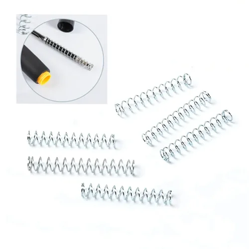 Imagen 1 del producto 10 Uds. De bolígrafo de alambre de 0,4mm de diámetro, Mini bolígrafo de resorte en miniatura, recarga de resortes de compresión pequeños de acero inoxidable