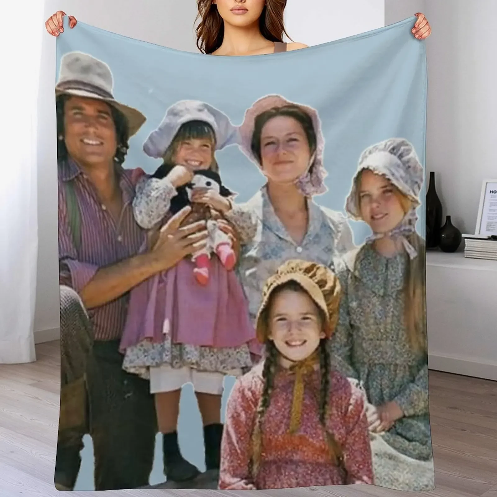

Little house on the prairie, the ingalls Throw Blanket Soft Solid Color Blanket for Couch Bed