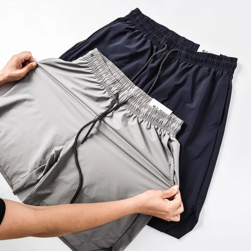 

Большие размеры 300 Pou, корейские дышащие спортивные штаны для бега, баскетбольные брюки длиной пять четвертей, повседневные летние брюки