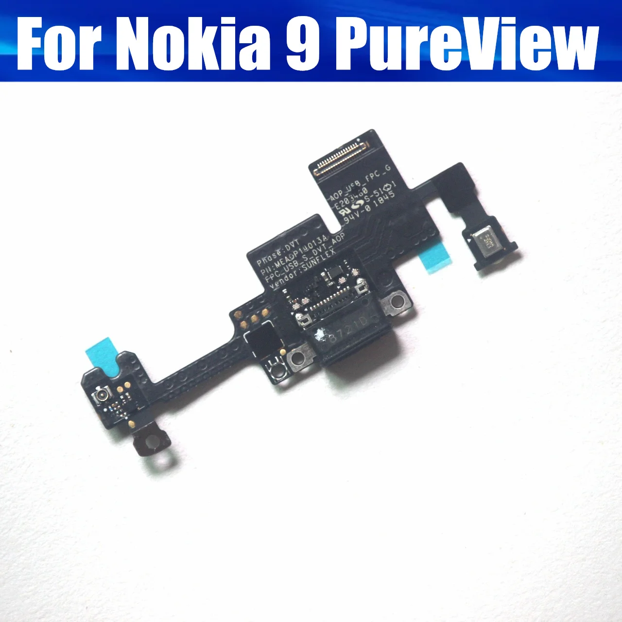 9 PureView USB Charger Port Board For Nokia 9 PureView USB Chargering Dock Board Flex Cable Connector Replacement Repair Parts