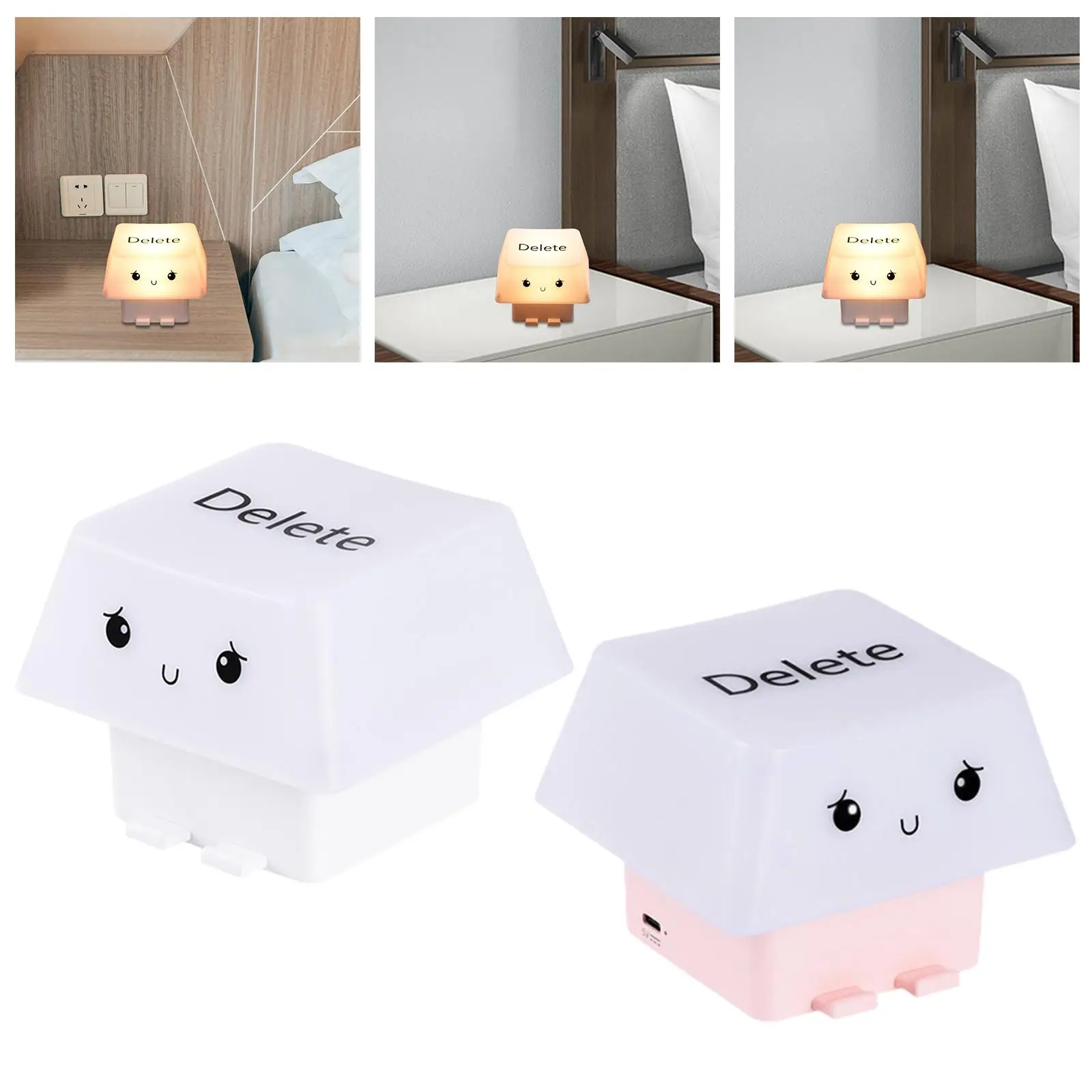 

Keycap Night Light Phone Stand for Desk Decorations Table Decor Bedroom