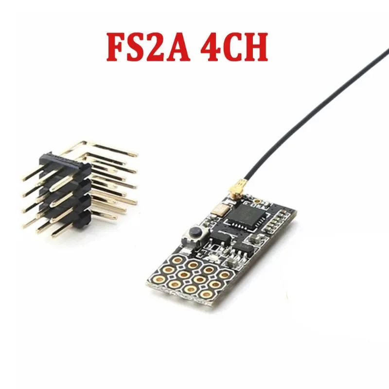 FS2A-4CH 2.4G 4CH RC Receiver PWM Signal Output 4 Channel Radio for Fixed Wing Airplane RC Model Aircraft Quadcopter