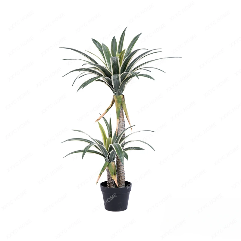 

Artificial Agave Tree Fake Trees Potted Living Room Landscape Floor-Standing Decorations Green Plant Decoration Bonsai