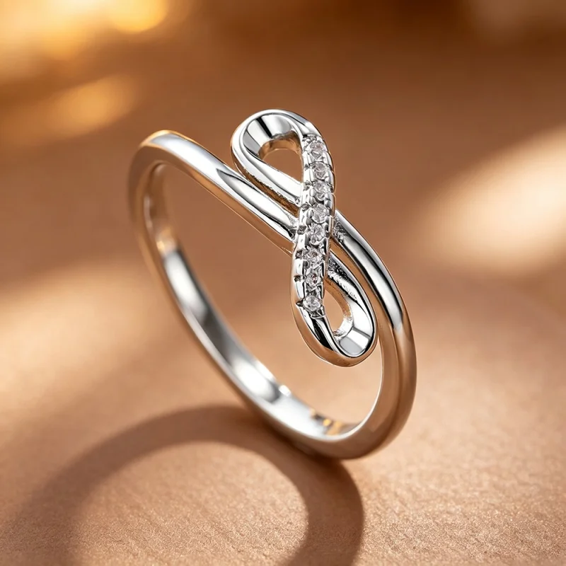 CAOSHI Exquisite Bow Design Engagement Rings for Women Three Color Available Stylish Lady Finger Accessories Statement Jewelry