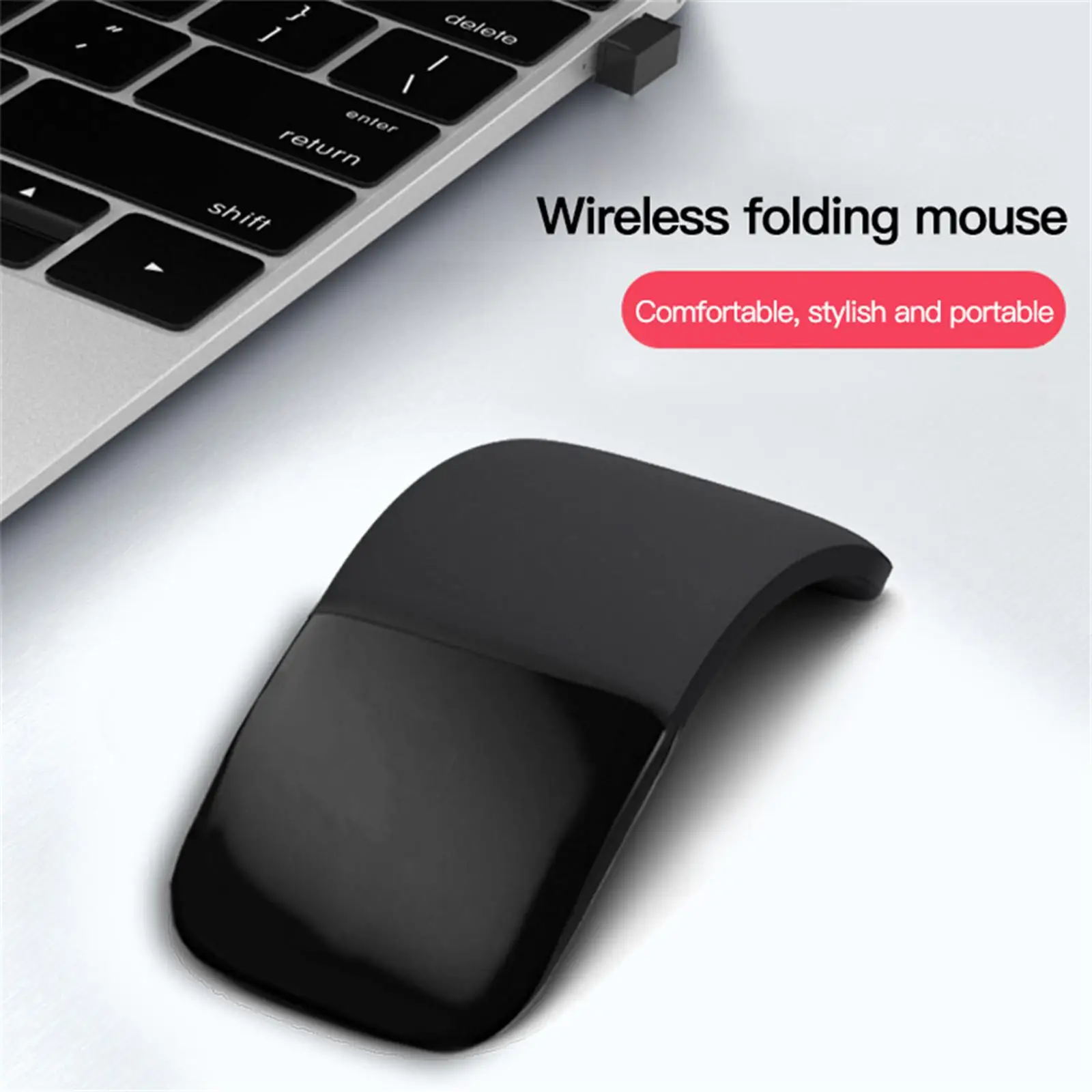 

2.4 GHz Wireless Touch Mouse Curved Optical for Laptop Tablet Notebook