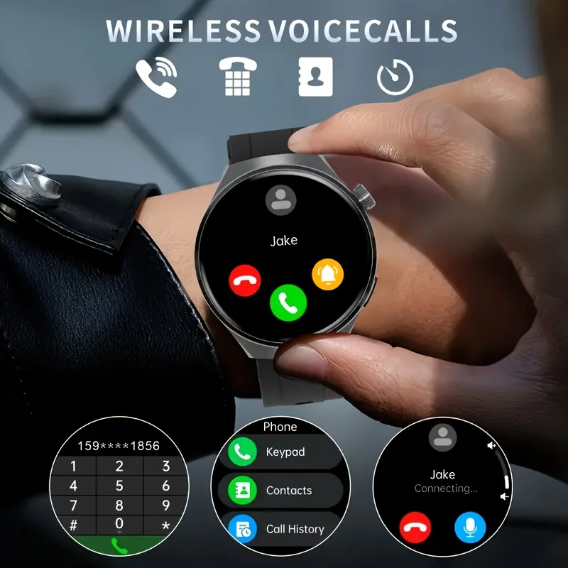Smartwatch,1.5-inch Touch Screen, 180mAh Battery, Stylish Strap, with Call Reminder, Multi-sport Mode, Message Reminder