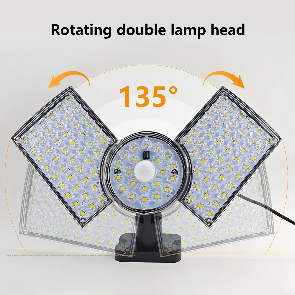 

135° Rotatable Split Solar Light Outdoor Wall Lamp Garage Lamp Porch Terrace Lamp Security Lamp Garden Decoration Night Lighting