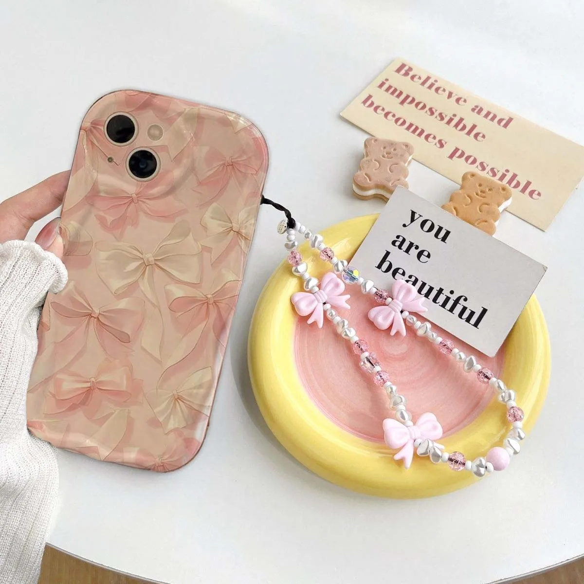 핑크 리본 팔찌 체인 케이스 인피닉스 핫 50 프로 40i 30i 노트 30 40 50 스마트 8 프로 10플러스 테크노 스파크 20C GT 30 프로용