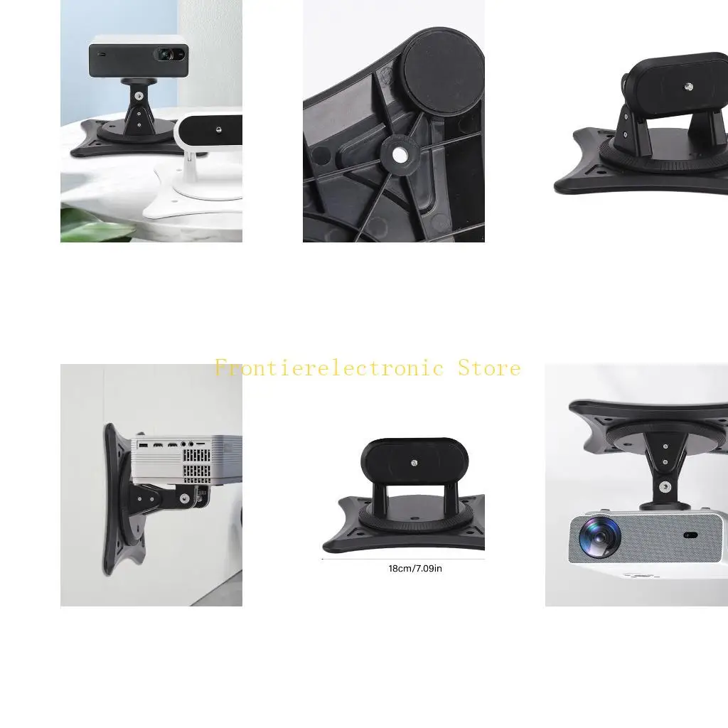 G8DB Adjustable Projector parenthesis 360 Turn ABS Plastic Strong for Office Home