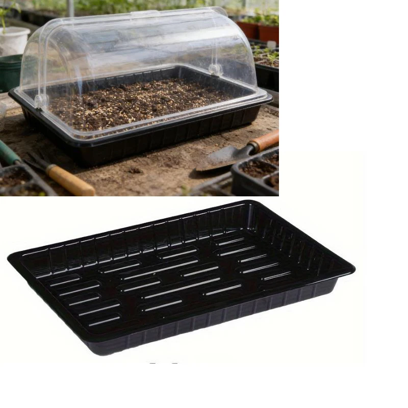 

1PC Durable Plastic Seedling Tray Rotating Plant Flower Greenhouse Germination Tray Seed Starter Tray For Indoor Outdoor Garden