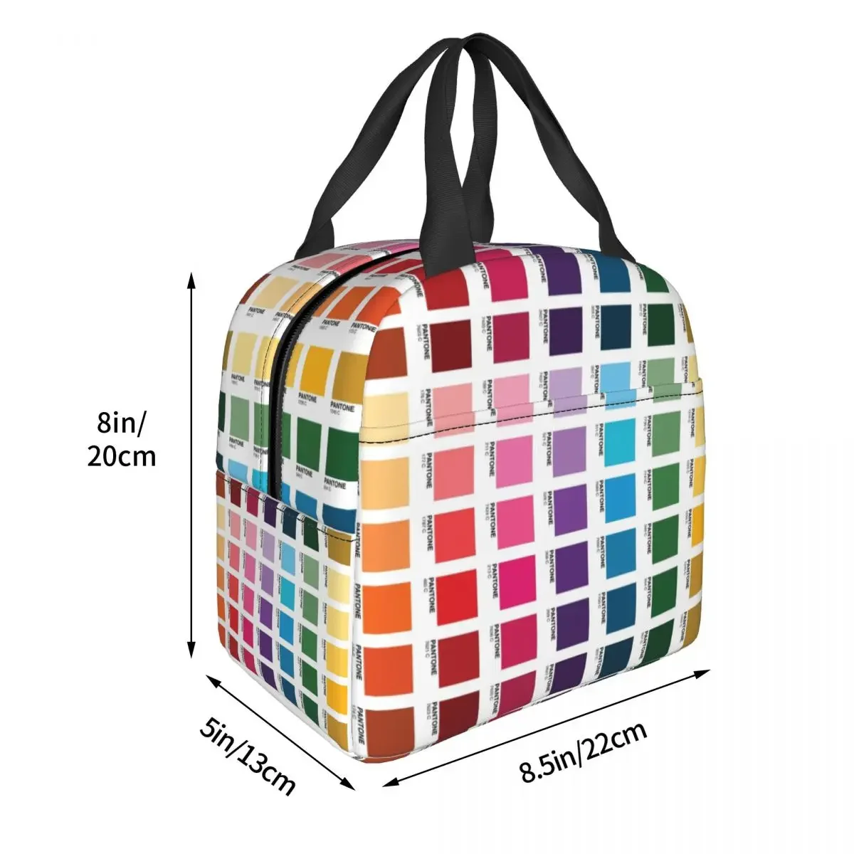 Shades Of Pantone Colors Lunch Bags Bento Box Waterproof Lunch Tote Resuable Picnic Bags Cooler Bag for Woman Student Travel