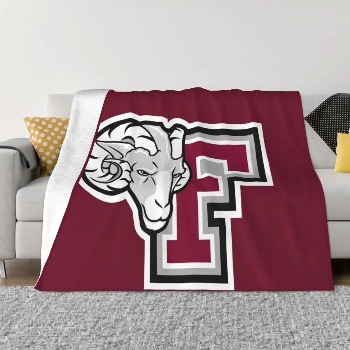 

Fordham Rams Throw Blanket Thermal cosplay anime funny gift Blankets