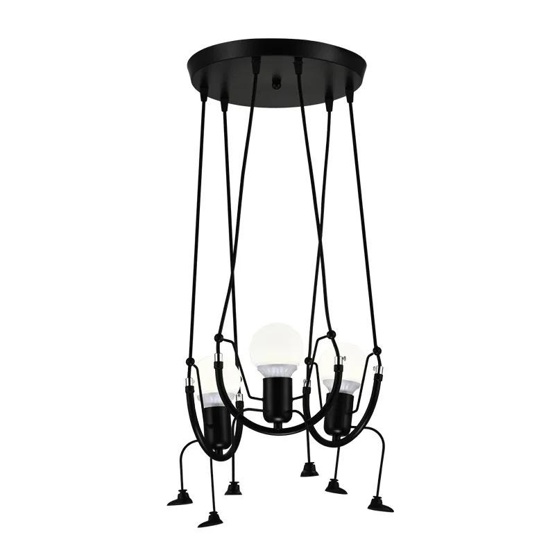 

Swing Figurine Creative Pendant Light American Restaurant Light New Bedroom Bedside Lamp Home Corridor Stairs Aisle Light