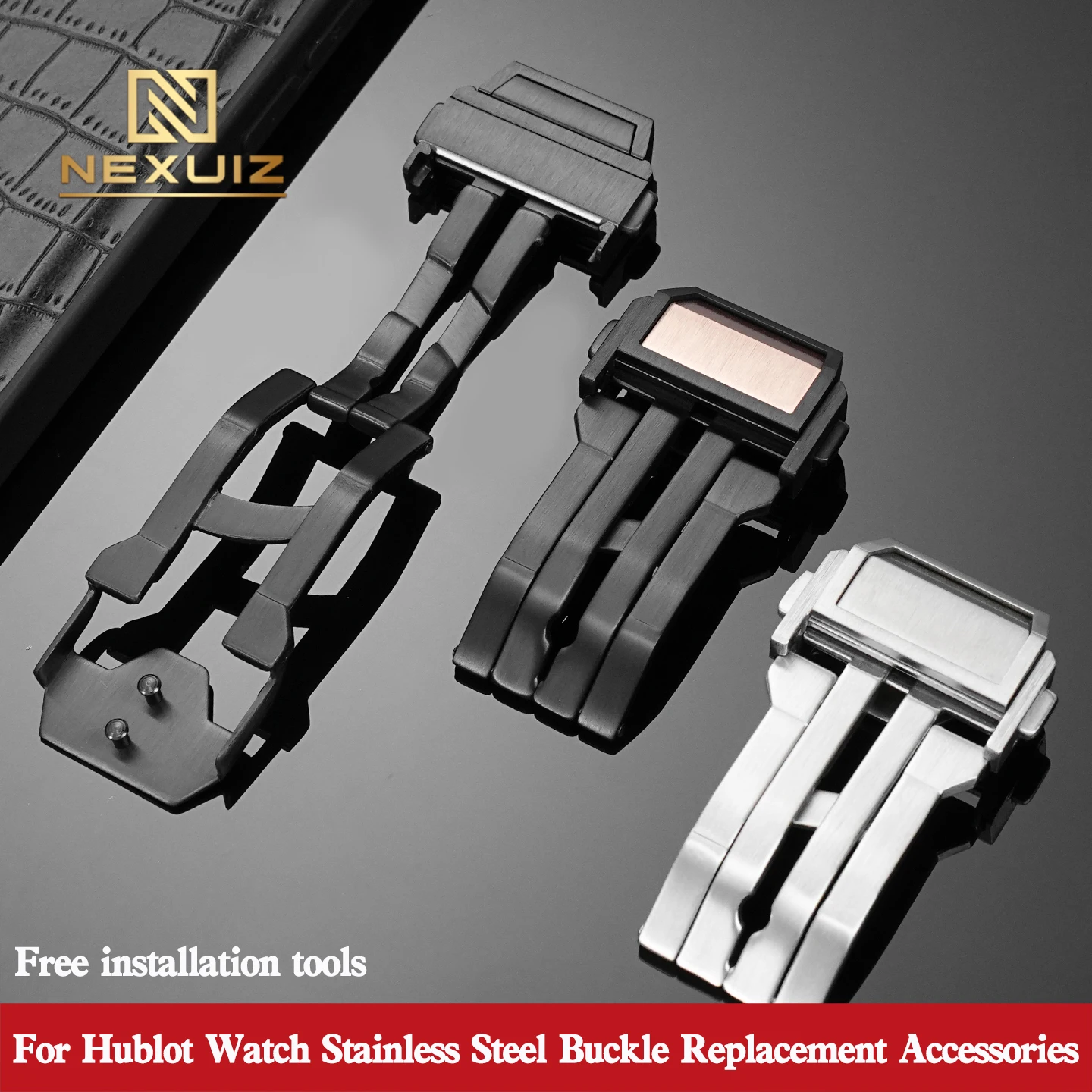 

Застежка для часов Hublot: сменная застежка-пряжка из нержавеющей стали, силикона, резины, кожи, металлическая застежка-фастекс 22 мм