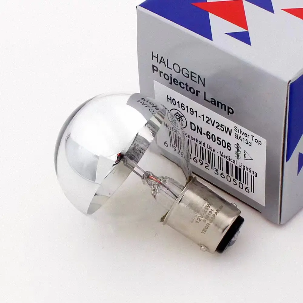 HoneyFly 5 قطعة مصباح جراحي بدون ظل BA15D 12 فولت 25 واط عاكس فضي تشغيل لمبة طبية لـ H-016191 Hanaulux 56016191