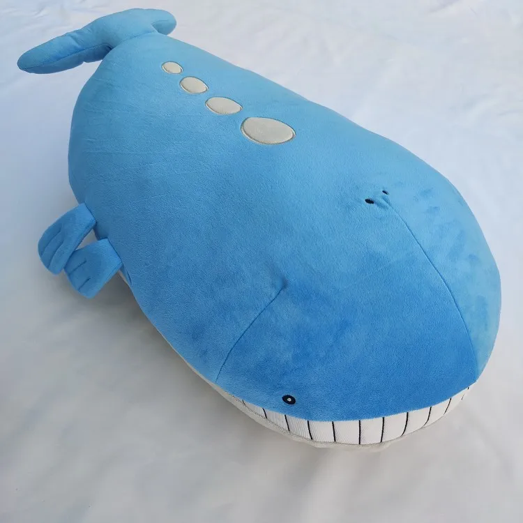 55cm pokemon o maior elfo baleia azul wailord recheado de pelúcia boneca bolso monstro dos desenhos animados travesseiro anime figura almofada brinquedo presentes