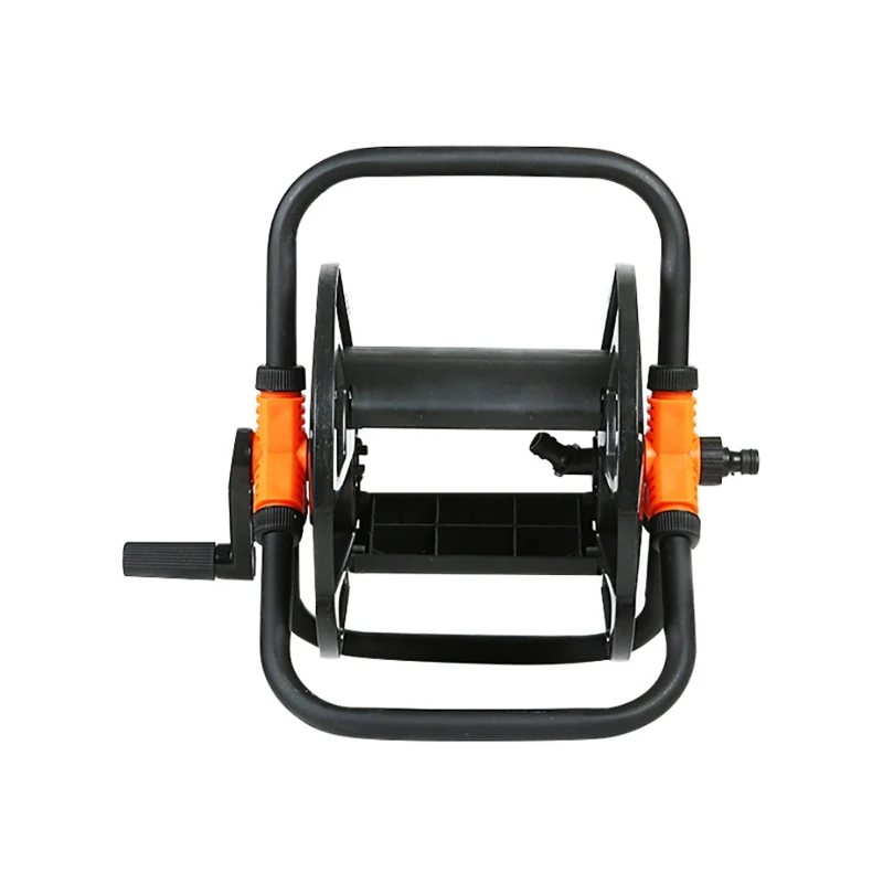 حديقة خرطوم بكرة الحديد ABS حامل خرطوم المياه المهنية لتخزين 164ft 1/2 بوصة انبوب ماء للحديقة الخارجية ساحة الحديقة #6