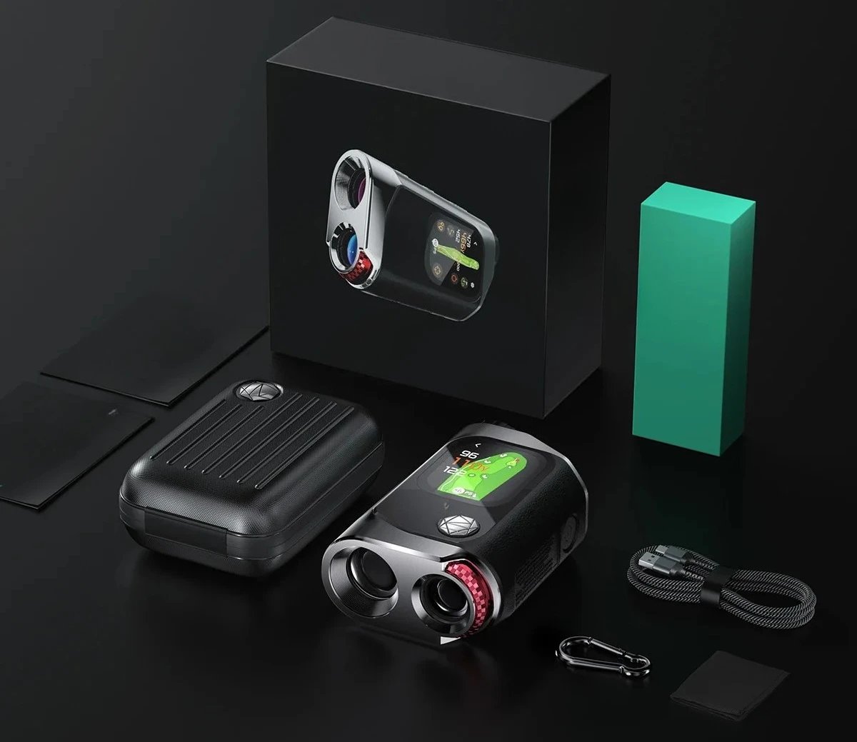 Touchscreen 1300 Yards Range Finder Preloaded 43000+ Courses Red Green Display 905nm AA MILESEEY GenePro G1 GPS Golf Rangefinder