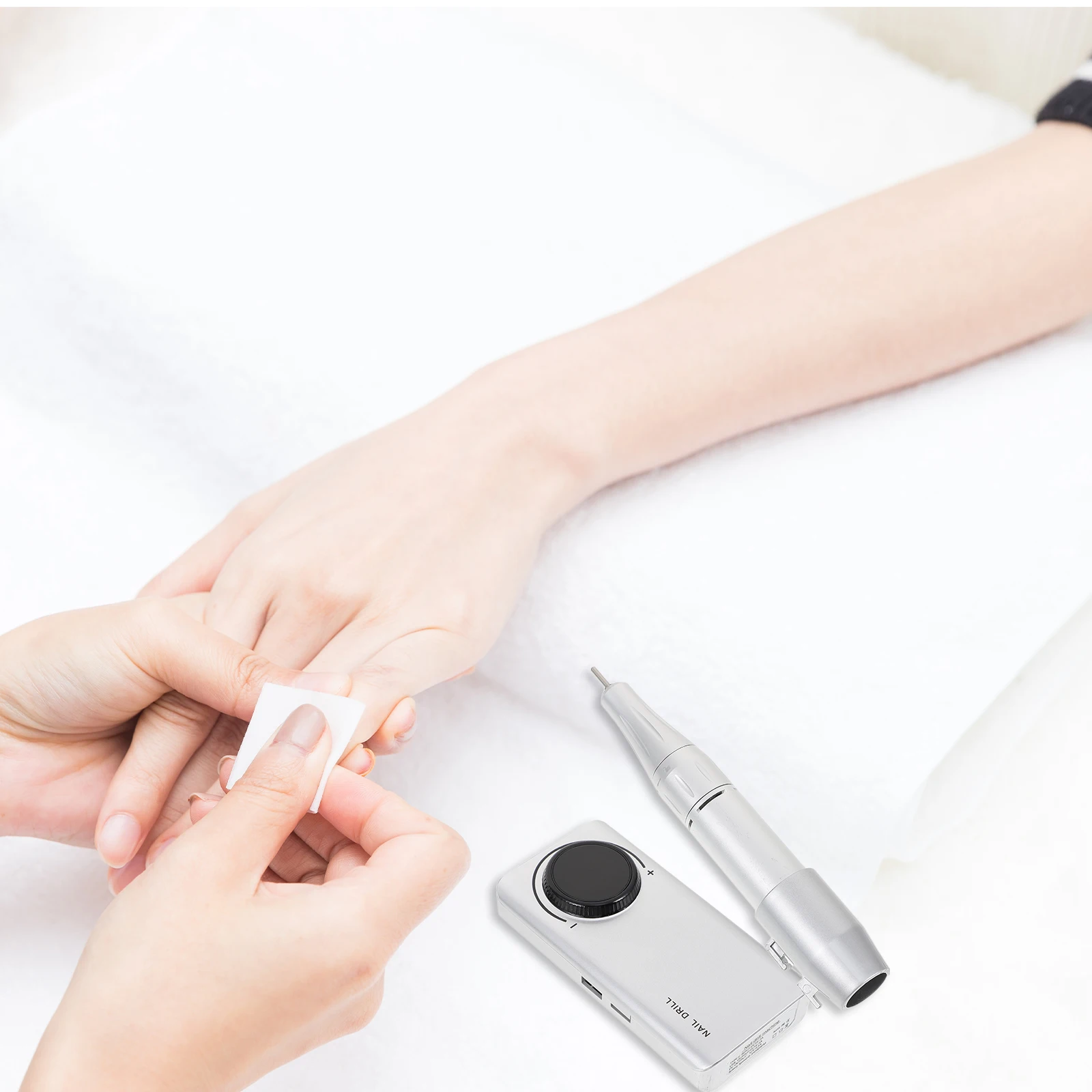 

Portable Manicure Polisher Tools Grinder File Cleaner Silver ABS Electric Nail File Compact Size USB Charging Practical Use Nail