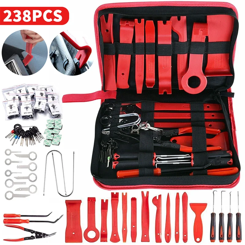 Hand Tool Set Pry Disassembly Kit Car Panel Removal Tool Clip Pliers Fastener Remover Auto Audio Repair Tool