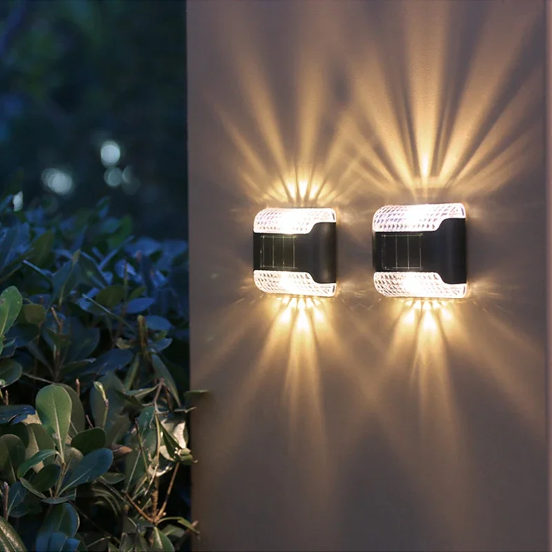 LED Solar Light Outdoor Waterproof Garden Courtyard Decoration Solar Powered Lamps Balcony Fence Energy Saving  Sunlight  Lights