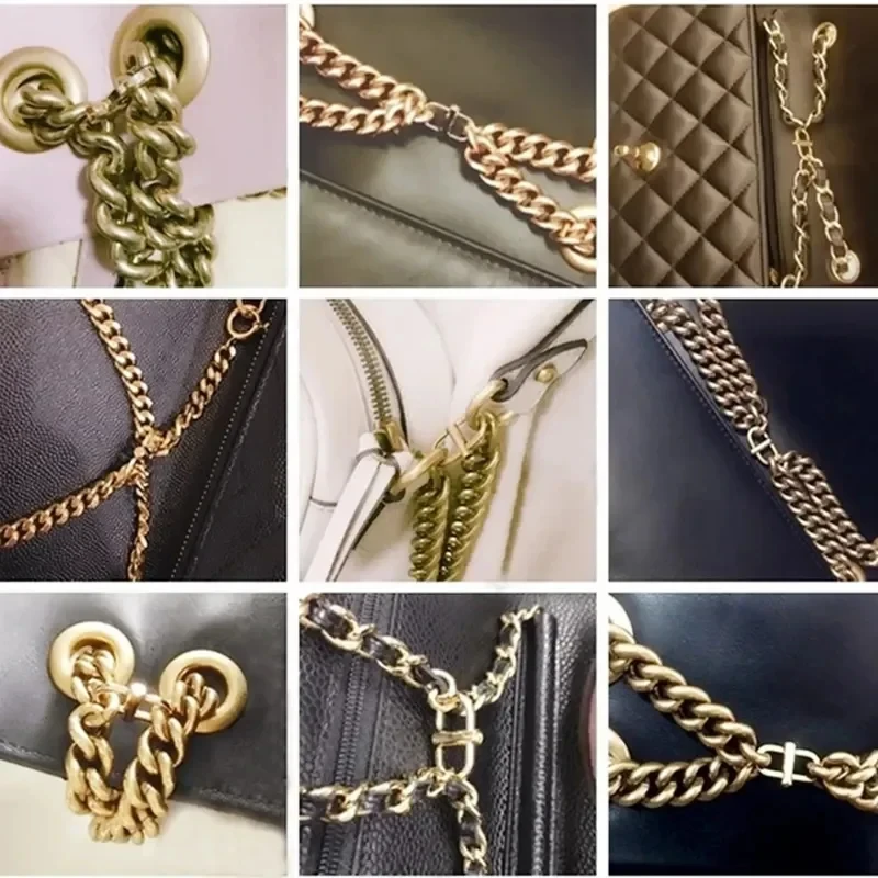 120cm Chain Shoulder Bag Strap Replacement Women Handbag Crossbody Purse Chain 4 Color DIY Accessories For Bags