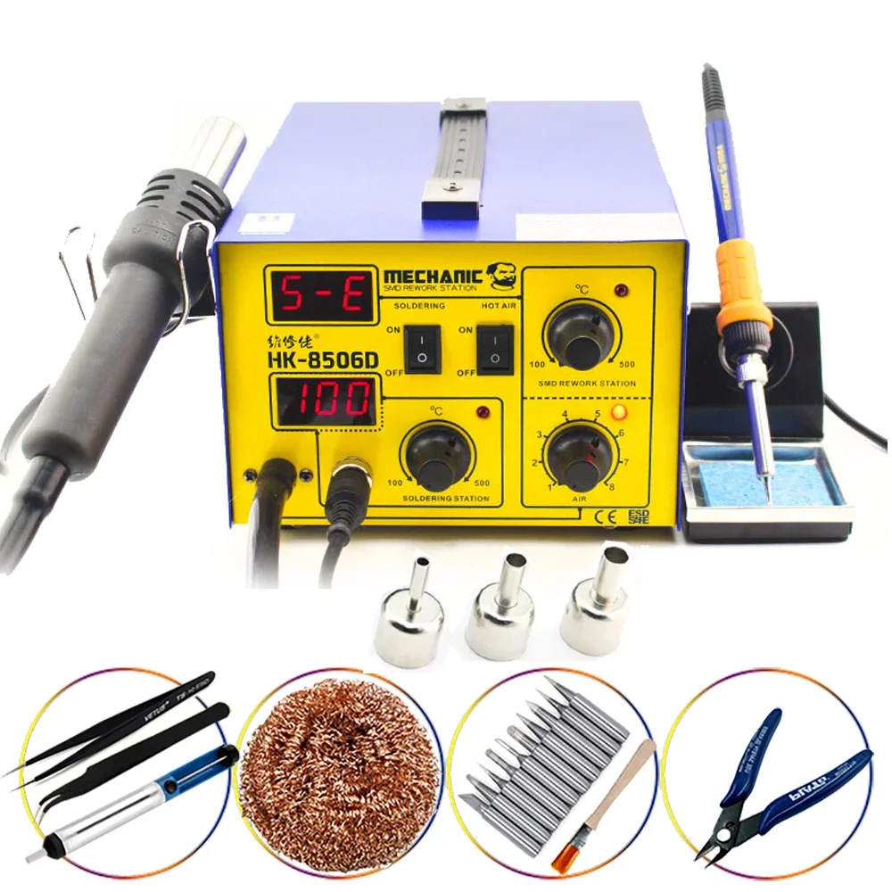 MECHANIKER 2 IN 1 digital display heißer luft demontage schweißen plattform schweißen plattform + wind pistole HK-8506D telefon computer reparatur