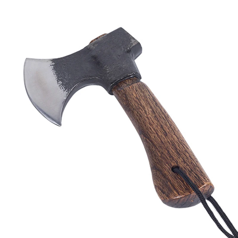 

Портативный ручной топор для кемпинга, выживания, уличные топоры для самообороны, маленькая топор, многофункциональный тактический топор с деревянной ручкой, топоры для дров