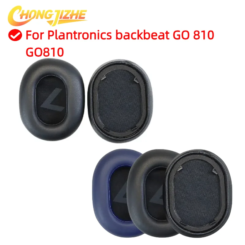 

3 Pair Replacement Ear Pads For Plantronics backbeat GO 810 GO810 Headphones Softer Protein Leather Earpads