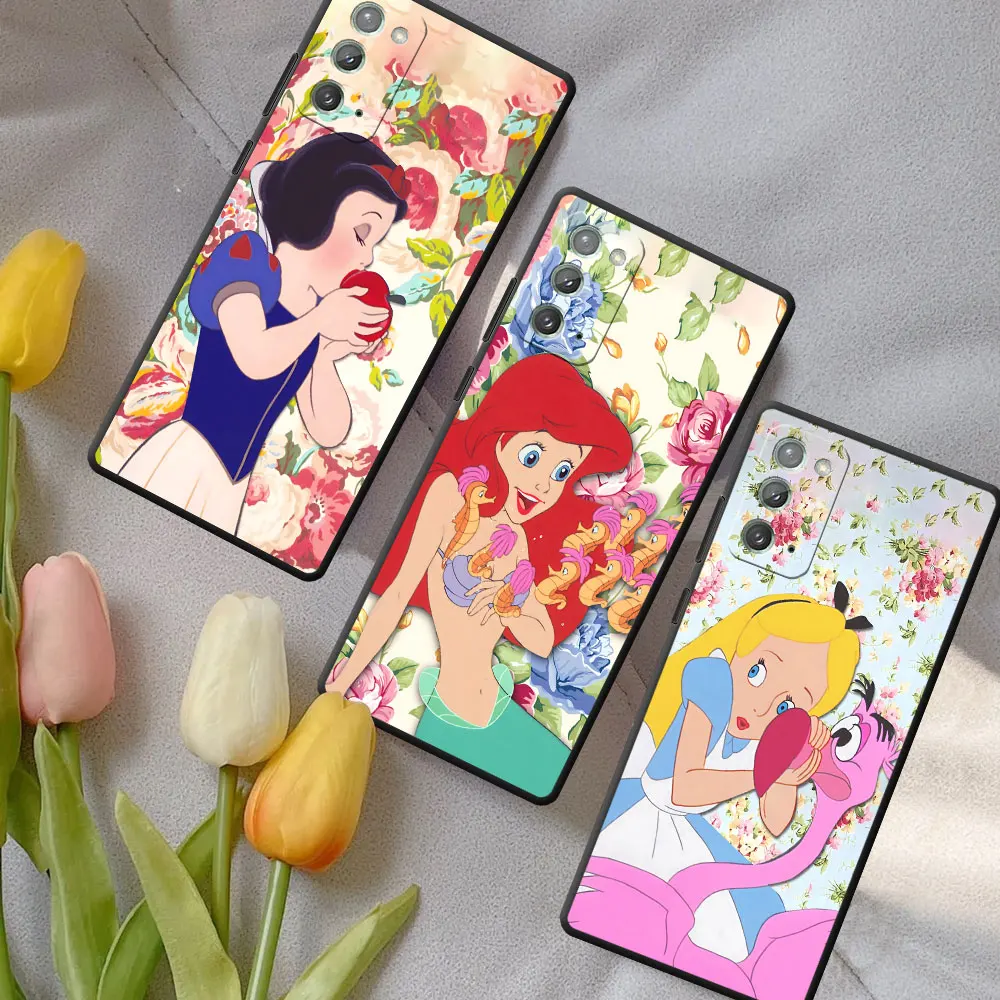 Чехол Disney Ariel Snow White Prince для Samsung Galaxy Note 20 Ultra 5G 10 Plus 9, черный чехол из ТПУ M12 J6 Plus J7 J8 J5 Чехол Disney Ariel Snow White Prince для Samsung Galaxy Note 20 Ultra 5G 10 Plus 9, черный чехол из ТПУ M12 J6 Plus J7 J8 J5