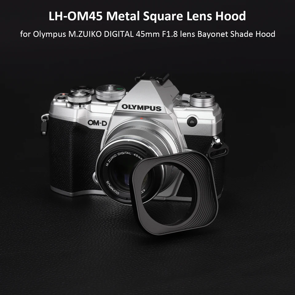 オリンパスm 45mm f/1.8用 メタルレンズフード LH-OM45