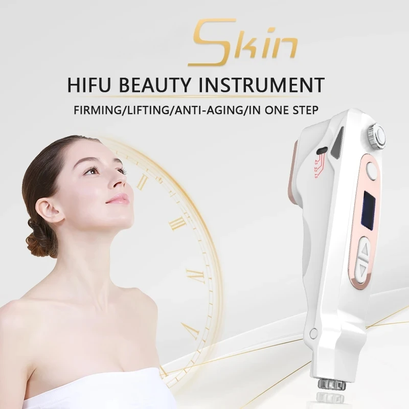 Mini Hifu Gezicht Lifting Instrument Thuisgebruik Professionele Gericht Huidverstrakking Anti-Aging Rimpel Ultrasone Gezichtsverzorging Apparaat