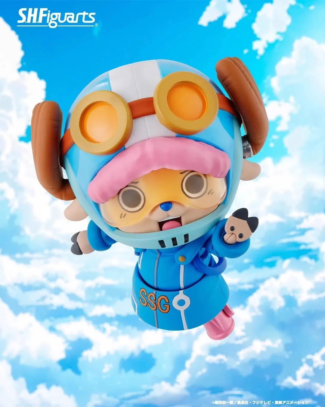 Original Bandai SH Figuarts SHF One Piece Tonytony Chopper Future Island Egghead colección de figuras de acción Anime modelo juguetes regalo